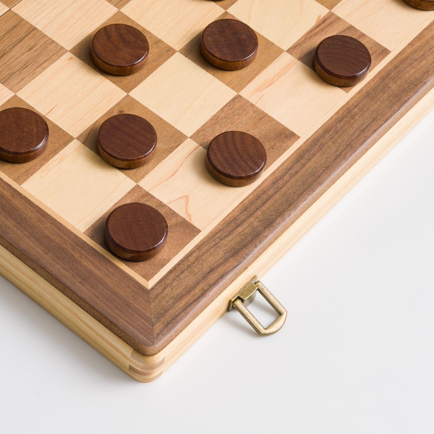 ChessLand Premium 38cm Magnetic Wooden Chess Set with Checkers