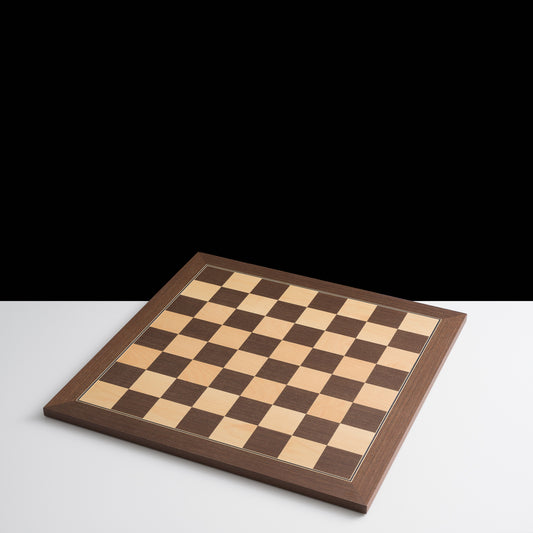 50cm Ebony Wooden Chess Board - Without Letters & Numbers