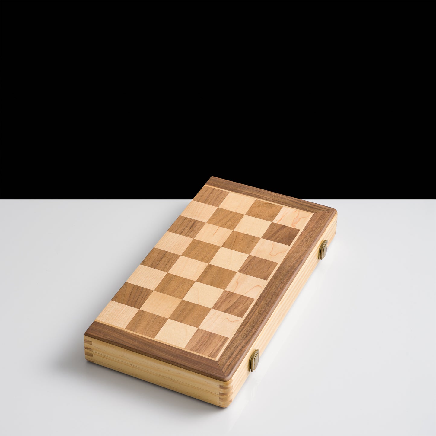 ChessLand Premium 38cm Magnetic Wooden Chess Set with Checkers