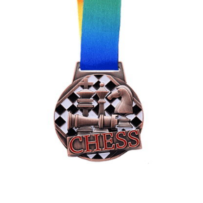 3 Chess Medal - Chess Word Written