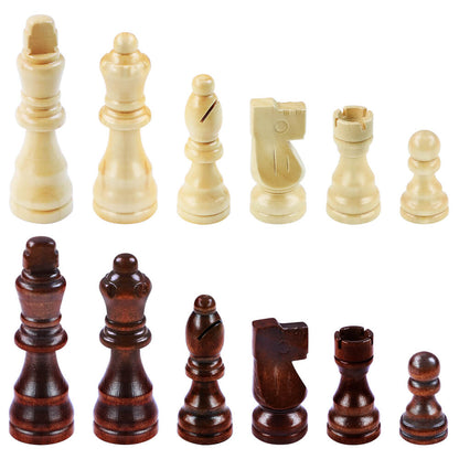 38cm Magnetic Wooden Chess Set - Ebony & Maple