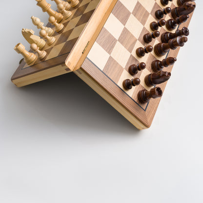 ChessLand Premium 38cm Magnetic Wooden Chess Set