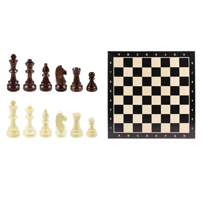 Poland Chess Set - Ebony Wooden Board