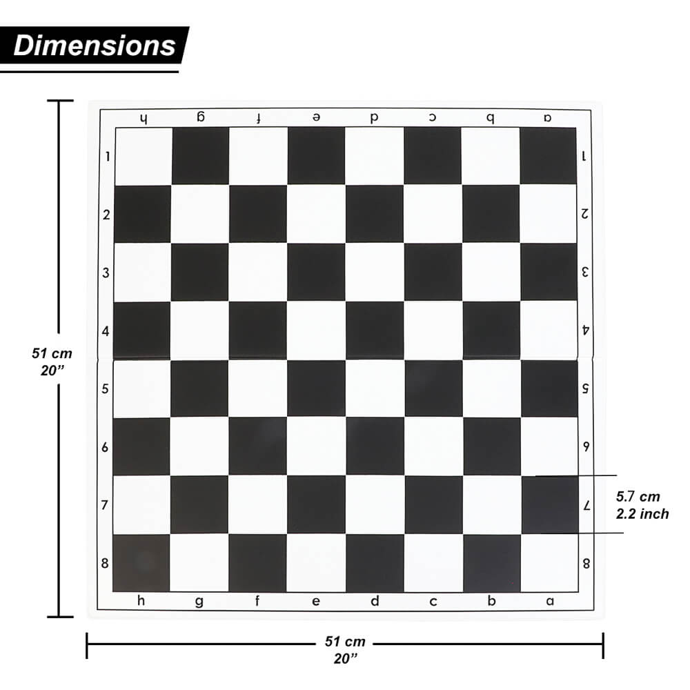 50cm Foldable Cardboard Chess Board