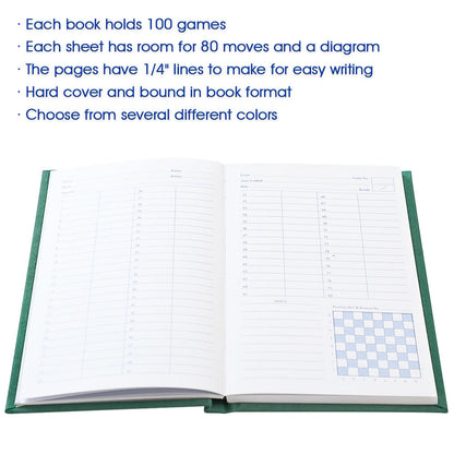 Sturdy Hardcover Chess Notebook